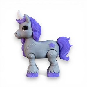 Éjszakai Csillagfény unikornis figura � holdfényes unikornis mozgatható végtagokkal - játék & sport - plüssállat & játékfigura - unikornis - Meska.hu