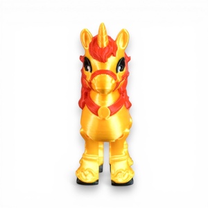 Arany Harmónia szerencsehozó unikornis figura � ázsiai ihletésű mozgatható asztaldísz - játék & sport - plüssállat & játékfigura - unikornis - Meska.hu