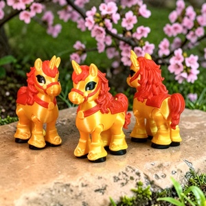 Arany Harmónia szerencsehozó unikornis figura � ázsiai ihletésű mozgatható asztaldísz - játék & sport - plüssállat & játékfigura - unikornis - Meska.hu