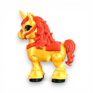 Arany Harmónia szerencsehozó unikornis figura � ázsiai ihletésű mozgatható asztaldísz - játék & sport - plüssállat & játékfigura - unikornis - Meska.hu