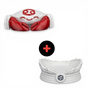 Rák csillagjegy asztali dísz � gondoskodást sugárzó horoszkóp szobor talapzattal - esküvő - dekoráció - asztaldísz - Meska.hu