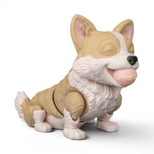 Willow, a mosolygós corgi flexi figura labdával a szájában - Meska.hu