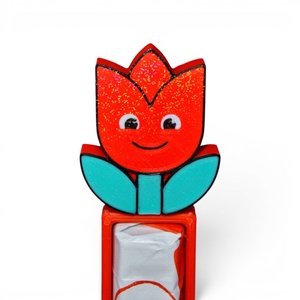 Tulipán ovis jel kinder csokoládé tartó óvodai ballagási ajándék fényben csillogó felülettel - játék & sport - ovis felszerelés - óvodai jelek - Meska.hu