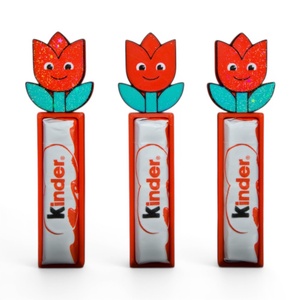 Tulipán ovis jel kinder csokoládé tartó óvodai ballagási ajándék fényben csillogó felülettel - játék & sport - ovis felszerelés - óvodai jelek - Meska.hu