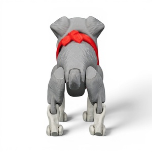 George, a komoly schnauzer flexi figura vörös kendővel - játék & sport - plüssállat & játékfigura - kutya - Meska.hu
