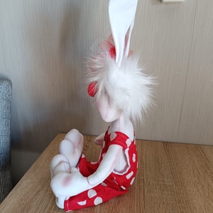 Nyuszi lány  - játék & sport - plüssállat & játékfigura - nyuszi - Meska.hu