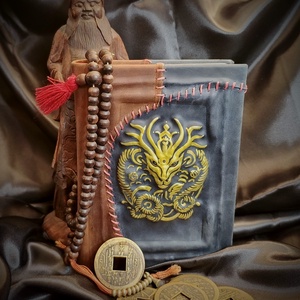 Egyedi bőrkötsű napló, Otthon & Életmód, Papír, írószer, Jegyzetfüzet & Napló, Könyvkötés, MESKA