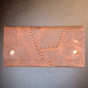 Patchwork bőr dohánytartó cigipapír zsebbel, Táska & Tok, Pénztárca & Más tok, Dohánytasak & Szütyő, Varrás, Patchwork, foltvarrás, MESKA