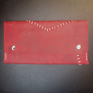 Patchwork bőr dohánytartó cigipapír zsebbel - táska & tok - pénztárca & más tok - dohánytasak & szütyő - Meska.hu