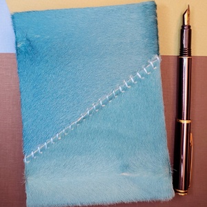 Szőrmók bőrkötsű napló A6 - otthon & életmód - papír, írószer - jegyzetfüzet & napló - Meska.hu