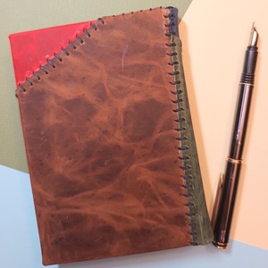 Bohm patchwork bőrkötsű napló A6 - otthon & életmód - papír, írószer - jegyzetfüzet & napló - Meska.hu Bohm patchwork bőrkötsű napló A6 - otthon & életmód - papír, írószer - jegyzetfüzet & napló - Meska.hu