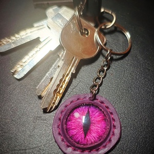 Szemes kulcstartó, Táska & Tok, Kulcstartó & Táskadísz, Kulcstartó, Bőrművesség, MESKA