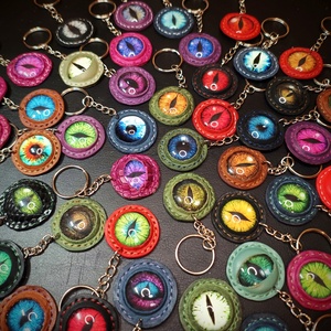 Szemes kulcstartó - táska & tok - kulcstartó & táskadísz - kulcstartó - Meska.hu