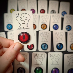 Szemes kitűző, Ékszer, Kitűző és Bross, Bőrművesség, MESKA