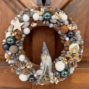 Karácsonyi manó, Karácsony, Adventi díszek, Adventi ajtódísz, Mindenmás, MESKA