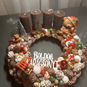 Macis adventi koszorú - Meska.hu