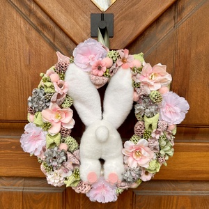 Nyuszi popo - ünnepi díszek, dekorációk - húsvéti díszek és dekorációk - húsvéti ajtódísz, kopogtató - Meska.hu