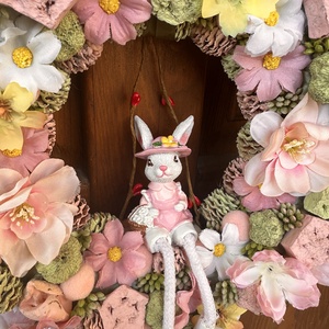 Húsvéti kopogtató - ünnepi díszek, dekorációk - húsvéti díszek és dekorációk - húsvéti ajtódísz, kopogtató - Meska.hu