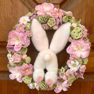 Nyuszi popo, Ünnepi díszek, dekorációk, Húsvéti díszek és dekorációk, Húsvéti ajtódísz, kopogtató, Mindenmás, MESKA