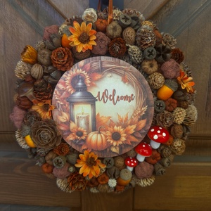 Welcome Autumn - otthon & életmód - dekoráció - ajtó- és ablak dekoráció - ajtódísz & kopogtató - Meska.hu