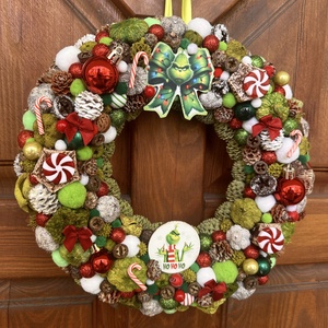 Grincses karácsony - karácsony - karácsonyi lakásdekoráció - karácsonyi ajtódíszek - Meska.hu