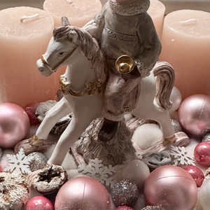 Hintalovas karácsony - karácsony - adventi díszek - adventi gyertyadíszek és koszorúdíszek - Meska.hu