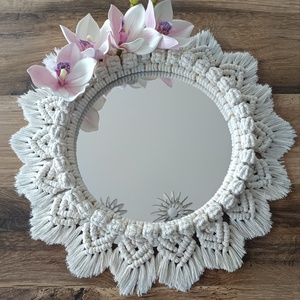 Makramé mandala, Otthon & Életmód, Dekoráció, Fali és függő dekoráció, Falra akasztható dekor, Csomózás, MESKA