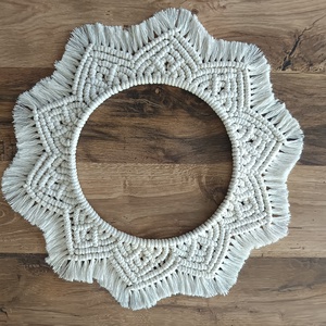 Makramé mandala - otthon & életmód - dekoráció - fali és függő dekoráció - falra akasztható dekor - Meska.hu