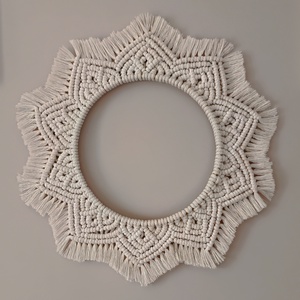 Makramé mandala - otthon & életmód - dekoráció - fali és függő dekoráció - falra akasztható dekor - Meska.hu