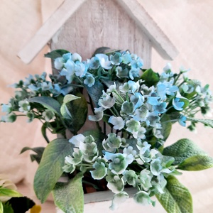 Kék nefelejcs házikós alapban, Otthon & Életmód, Dekoráció, Virágcsokor, Virágdekoráció, Virágkötés, MESKA
