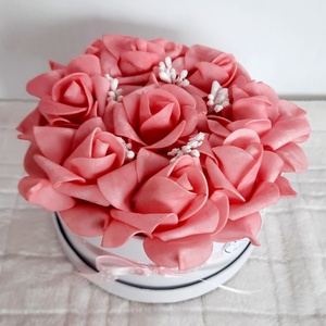 Rózsabox fehér dobozban - otthon & életmód - dekoráció - Meska.hu