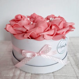 Rózsabox fehér dobozban - otthon & életmód - dekoráció - Meska.hu