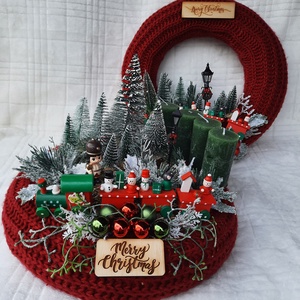 Adventi szett vonattal - Meska.hu
