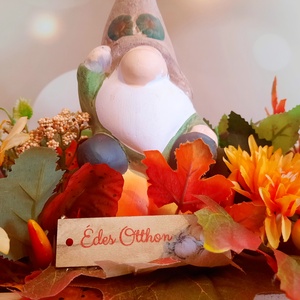 Őszi manó tökkel - otthon & életmód - dekoráció - asztal és polc dekoráció - asztaldísz - Meska.hu