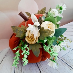 Textiltök virágokkal , Otthon & Életmód, Dekoráció, Asztal és polc dekoráció, Asztaldísz, Virágkötés, MESKA