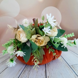 Textiltök virágokkal  - otthon & életmód - dekoráció - asztal és polc dekoráció - asztaldísz - Meska.hu