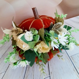 Textiltök virágokkal  - otthon & életmód - dekoráció - asztal és polc dekoráció - asztaldísz - Meska.hu