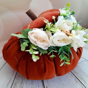 Textiltök virágokkal , Otthon & Életmód, Dekoráció, Asztal és polc dekoráció, Asztaldísz, Virágkötés, MESKA