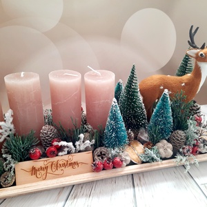 Téli pillanat adventi dekor - karácsony - adventi díszek - adventi asztaldísz - Meska.hu
