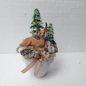 Szarvasos díszecske - Meska.hu