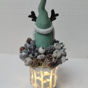 Manós karácsonyi dísz - karácsony - karácsonyi lakásdekoráció - karácsonyi lakásdíszek - Meska.hu