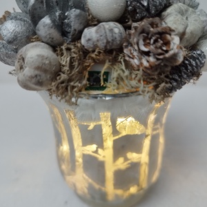 Manós karácsonyi dísz - karácsony - karácsonyi lakásdekoráció - karácsonyi lakásdíszek - Meska.hu