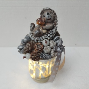 Sünis karácsonyi dísz - Meska.hu