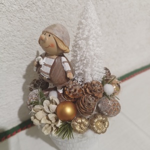 Manós asztaldísz  - karácsony - karácsonyi lakásdekoráció - karácsonyi lakásdíszek - Meska.hu