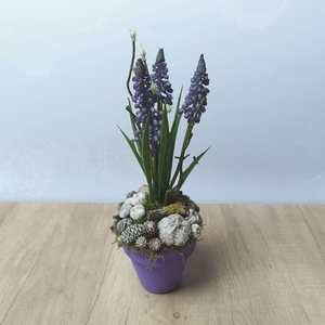 Gyöngyikés tavaszi asztaldísz - Meska.hu