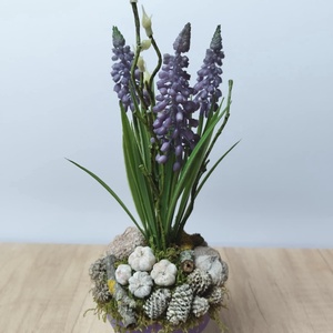 Gyöngyikés tavaszi asztaldísz - otthon & életmód - dekoráció - asztal és polc dekoráció - asztaldísz - Meska.hu