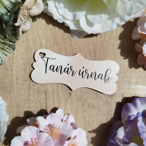 Tanár úrnak fa tábla  - Meska.hu