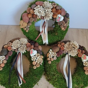 Moha koszorú 20cm (Sírdísz, kegyeleti dísz) - otthon & életmód - vallás - temetkezési tárgy - Meska.hu