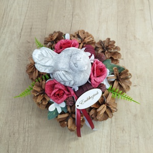 Toboz koszorú madárral 20cm (Sírdísz, kegyeleti dísz) - otthon & életmód - vallás - temetkezési tárgy - sírkoszorú, kegyeleti koszorú - Meska.hu Toboz koszorú madárral 20cm (Sírdísz, kegyeleti dísz) - otthon & életmód - vallás - temetkezési tárgy - sírkoszorú, kegyeleti koszorú - Meska.hu