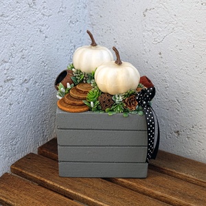 Őszi tökös asztaldísz halloween asztaldíszkös asztaldísz, , Virágkötés, MESKA